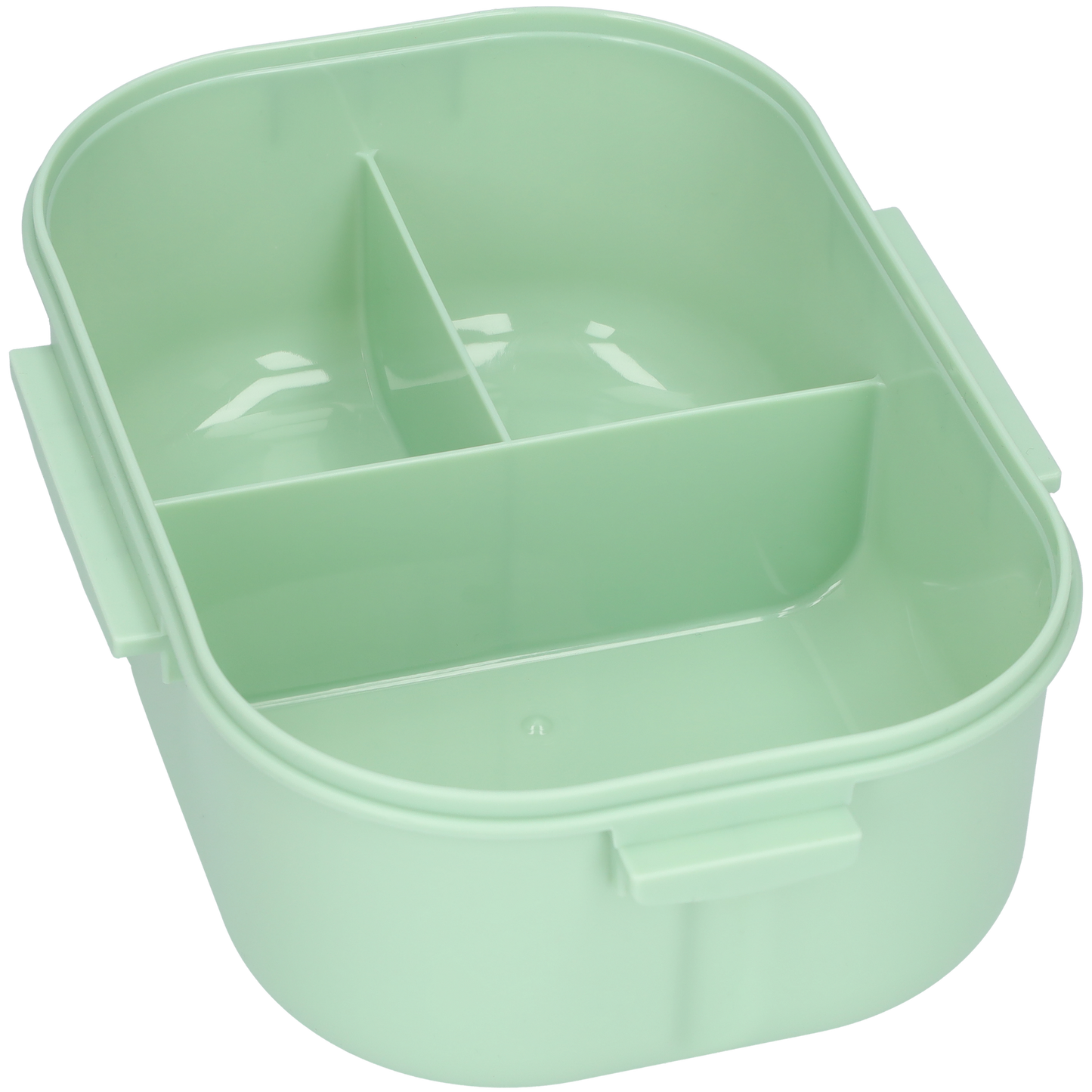 Lunchbox - Luxe bentobox - 3 vakjes - Lepel en vork inbegrepen - Ook te gebruiken als broodtrommel - Luchtdicht en lekvrij - 1200 ml - Groen