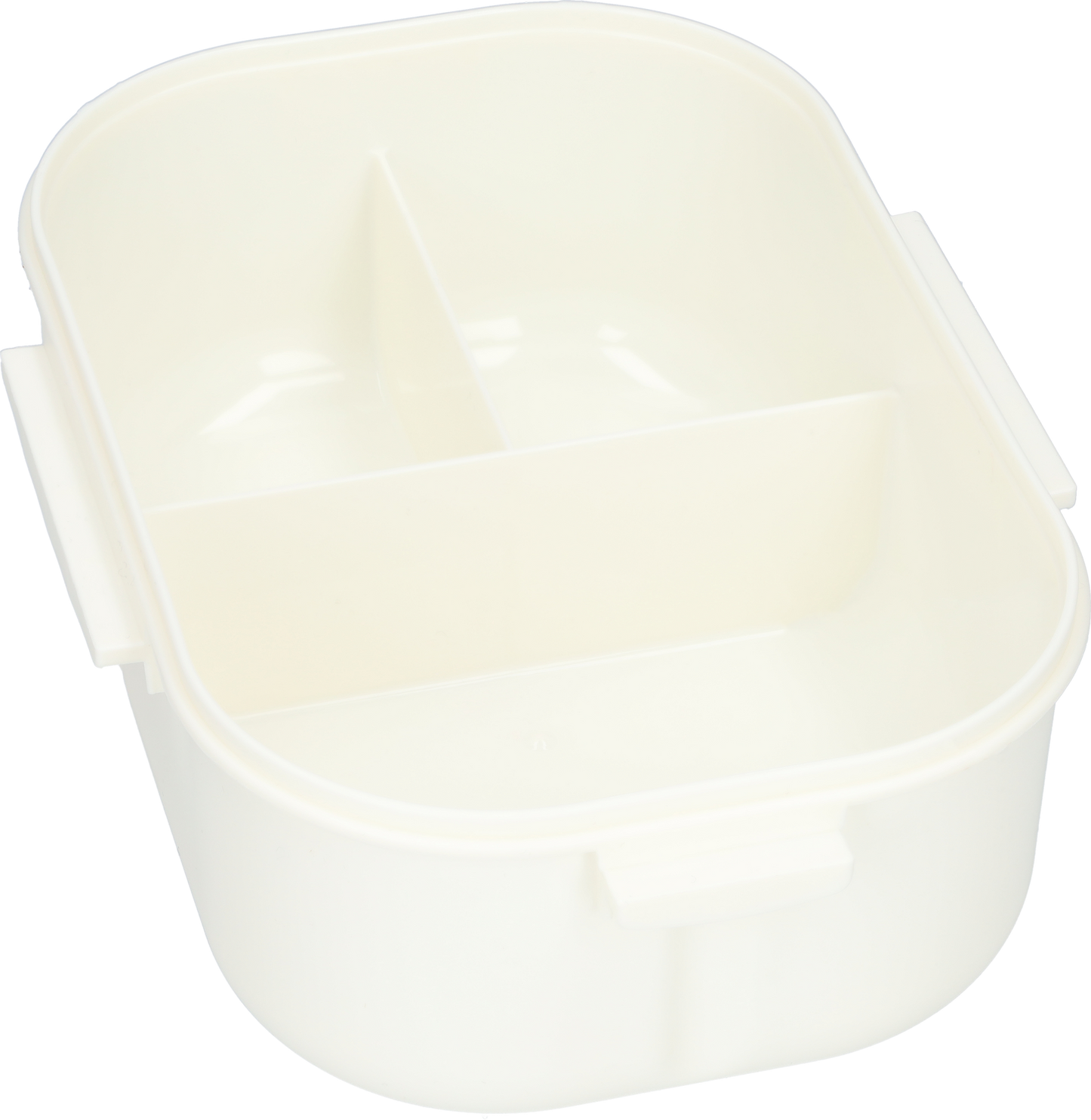 Lunchbox - Luxe bentobox - 3 vakjes - Lepel en vork inbegrepen - Ook te gebruiken als broodtrommel - Luchtdicht en lekvrij - 1200 ml - Wit