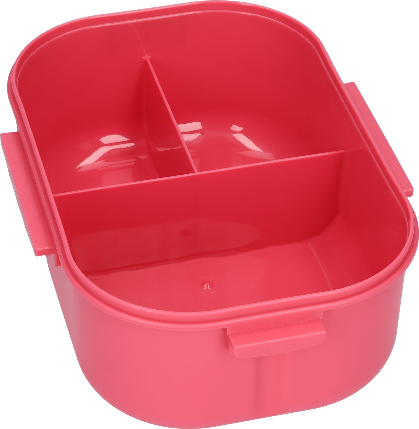 Lunchbox - Luxe bentobox - 3 vakjes - Lepel en vork inbegrepen - Ook te gebruiken als broodtrommel - Luchtdicht en lekvrij - 1200 ml - Roze