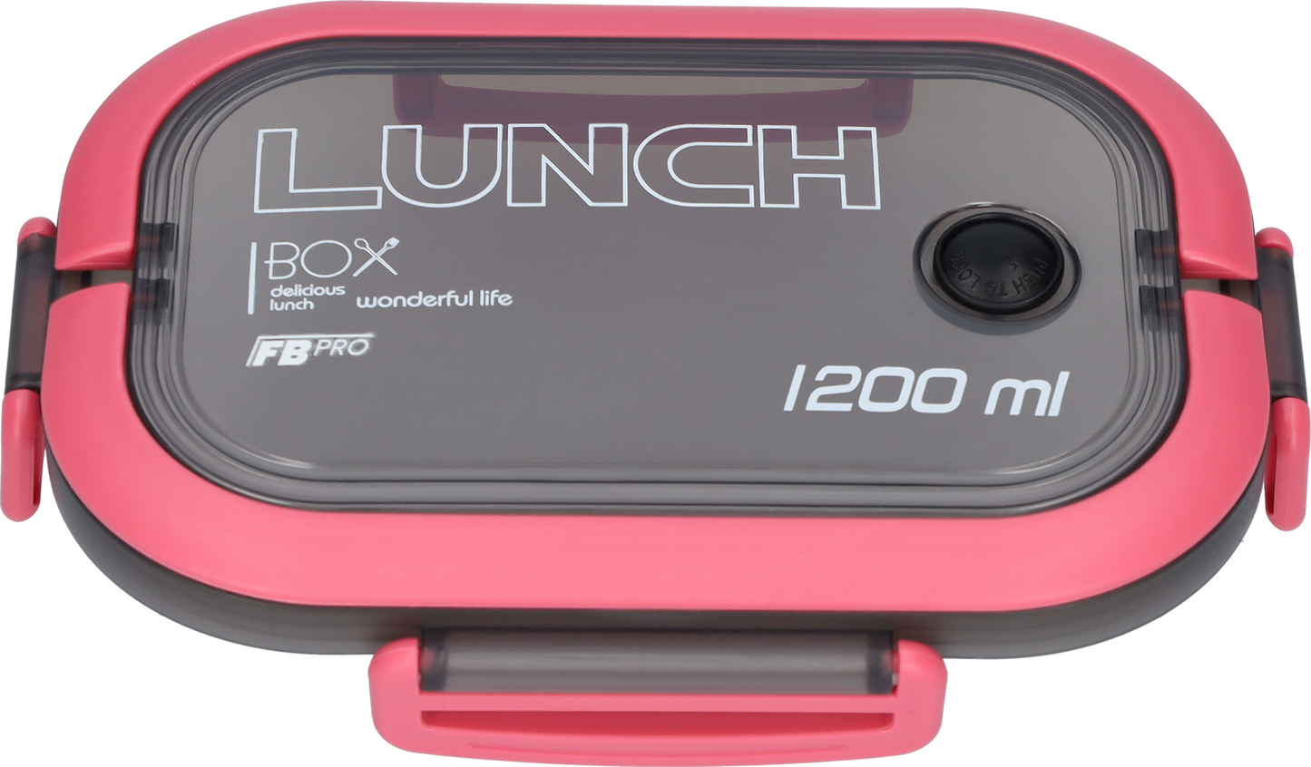 Lunchbox - Luxe bentobox - 3 vakjes - Lepel en vork inbegrepen - Ook te gebruiken als broodtrommel - Luchtdicht en lekvrij - 1200 ml - Roze
