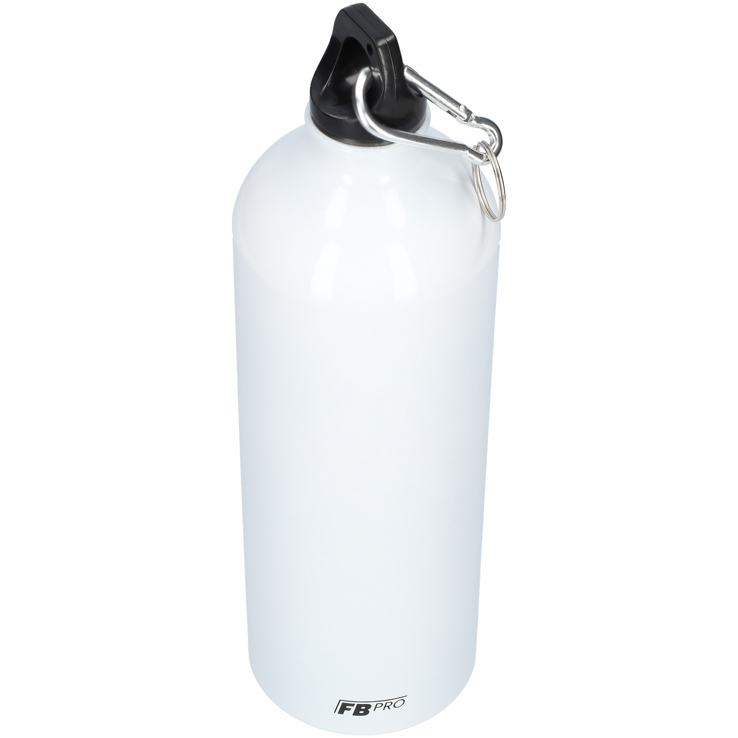 Aluminium drinkfles met o-dop - Waterfles - 1L - Met handige karabijnhaak - Modern design - W