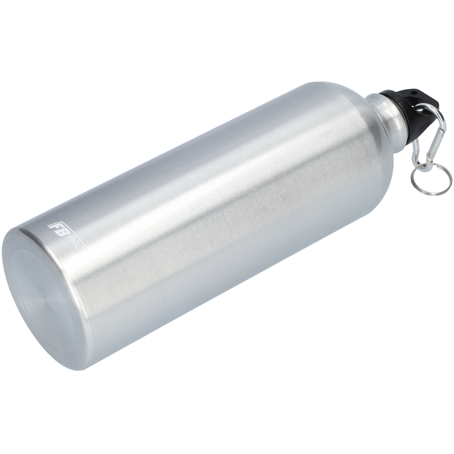 Aluminium drinkfles met o-dop - Waterfles - 1L - Modern design - Zilver