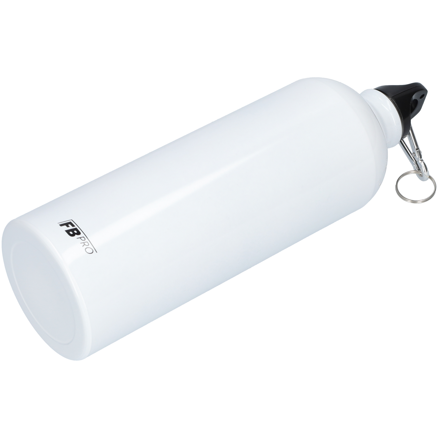 Aluminium drinkfles met o-dop - Waterfles - 1L - Met handige karabijnhaak - Modern design - W