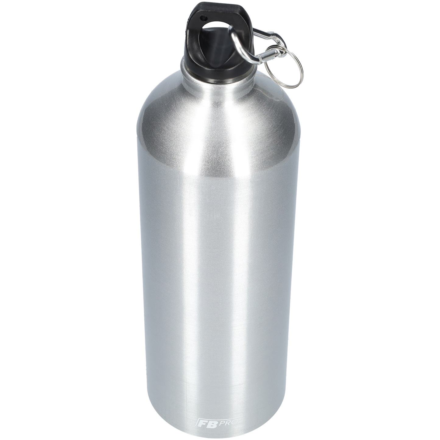 Aluminium drinkfles met o-dop - Waterfles - 1L - Modern design - Zilver