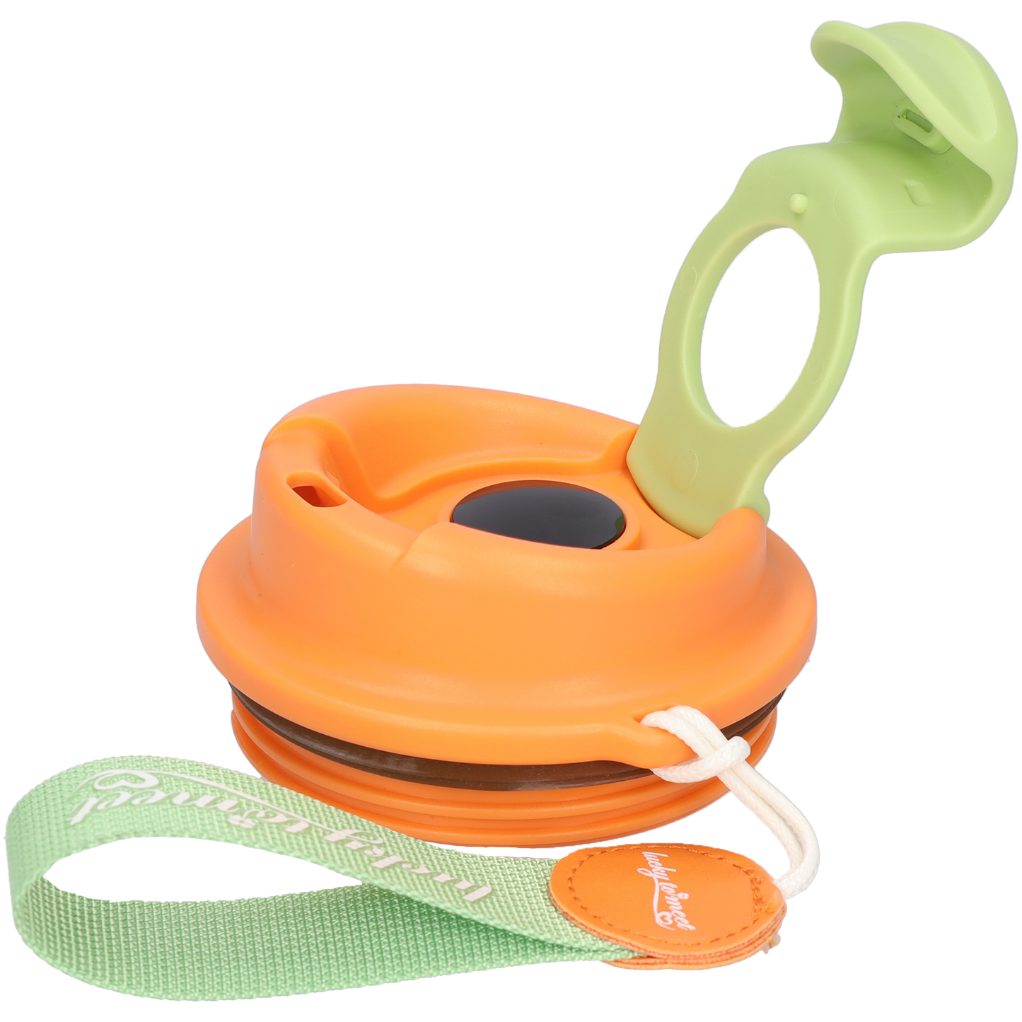 RVS Thermosfles - Dubbelwandig - Heeft LED gradenmeter - Groen / Oranje