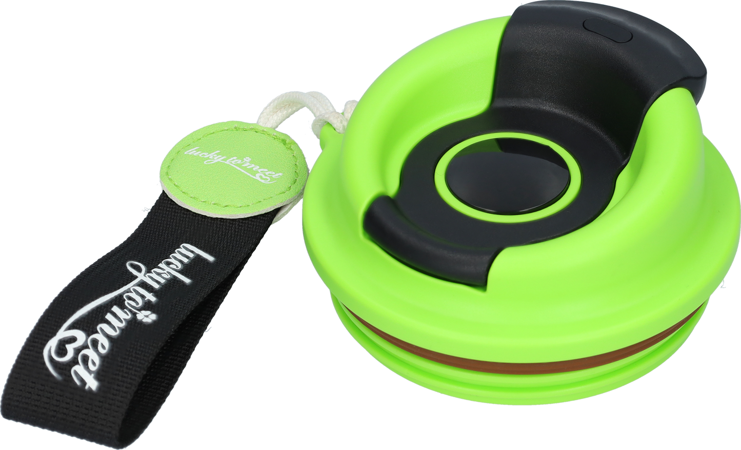 RVS Thermosfles - Dubbelwandig - Heeft LED gradenmeter- Groen / Zwart