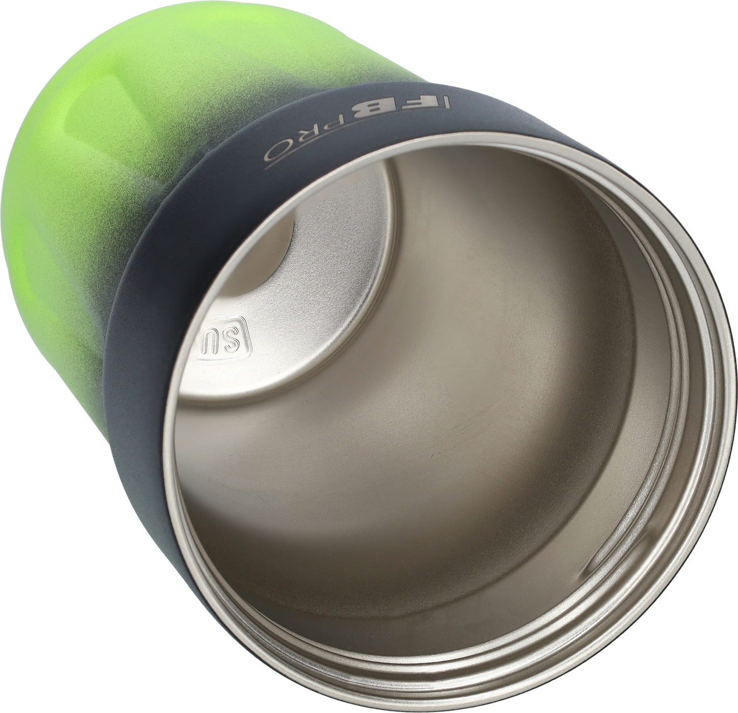 RVS Thermosfles - Dubbelwandig - Heeft LED gradenmeter- Groen / Zwart