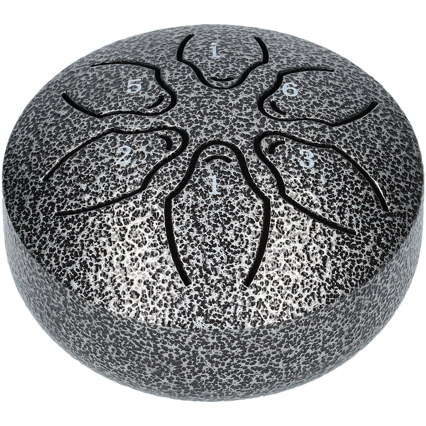 Handpan, Klankschaal, Handpan Drum, Regen Drum - Met Drumstick - Metaal grijs- 3 Inch