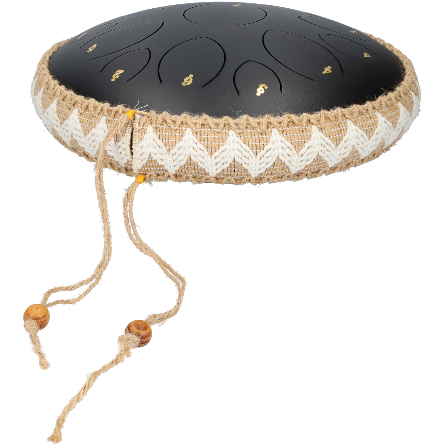 Handpan 14 inch - handpan drum - Groot formaat - Met draagtas - Rugzak - Met drumsticks - Zwart