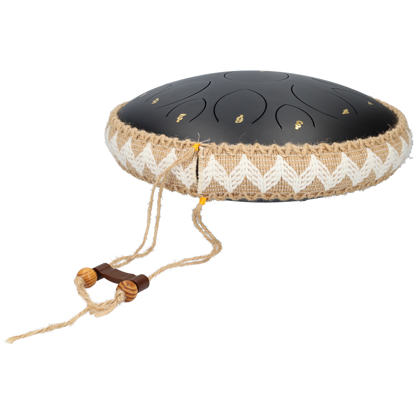 Handpan 14 inch - handpan drum - Groot formaat - Met draagtas - Rugzak - Met drumsticks - Zwart