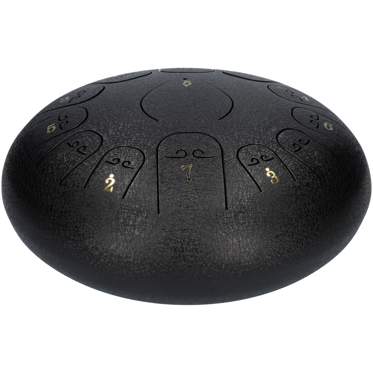Handpan, Klankschaal, Tongue Drum, Handpan Drum, Regen Drum - 29cm / 11,45 inches - Zwart
