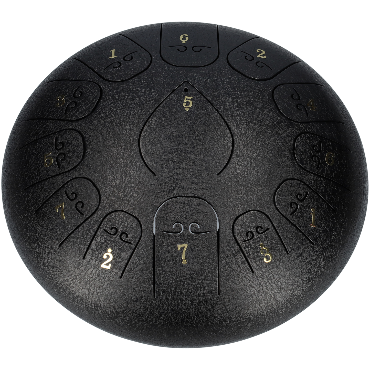 Handpan, Klankschaal, Tongue Drum, Handpan Drum, Regen Drum - 29cm / 11,45 inches - Zwart