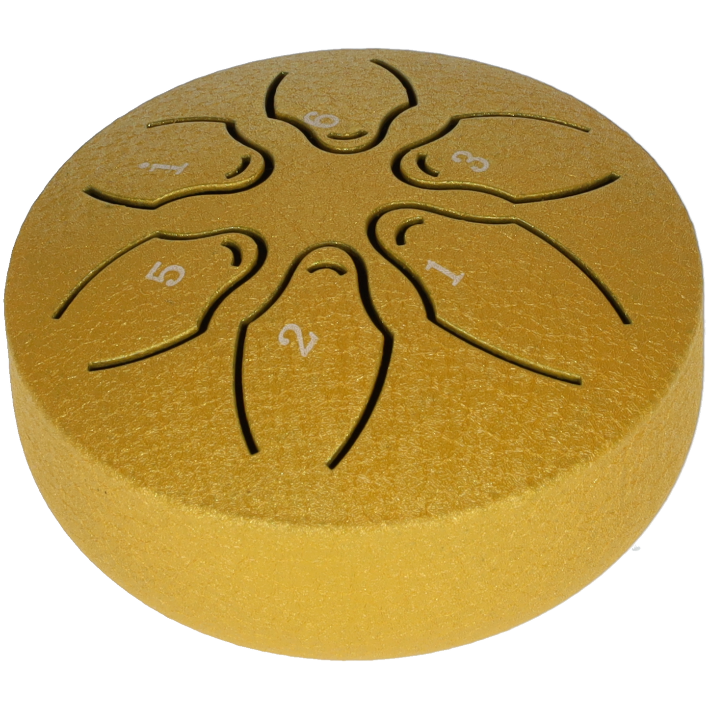 Handpan, Klankschaal - Handpan Drum, Regen Drum - Met Drumstick - Geel - 3 Inch