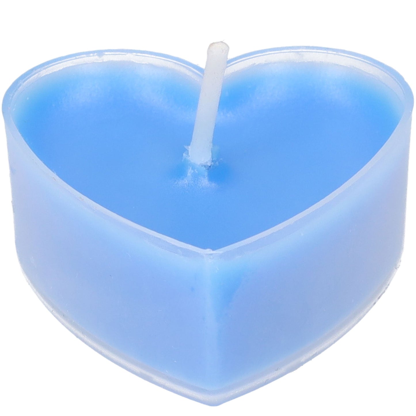 Kaarsen - Hartjes kaarsen - Theelichtjes - Set van 9 waxinelichtjes - Ideaal voor decoratie of feesten en cadeaus - 70 minuten brandduur en stabiele vlam - Verpakt in geschenkdoos - Perfect voor Valentijnsdag of bruiloften en diners - Blauw