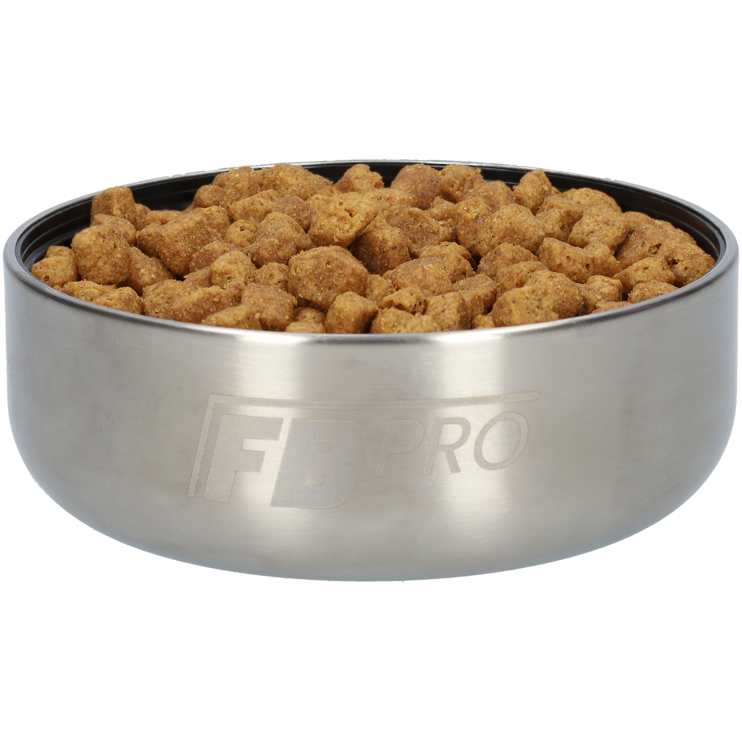 Honden drinkfles met voerbakken - Dubbelwandig - Thermosfles - RVS Fles - BPA vrij - 1 Liter - Met handvat - Créme Wit