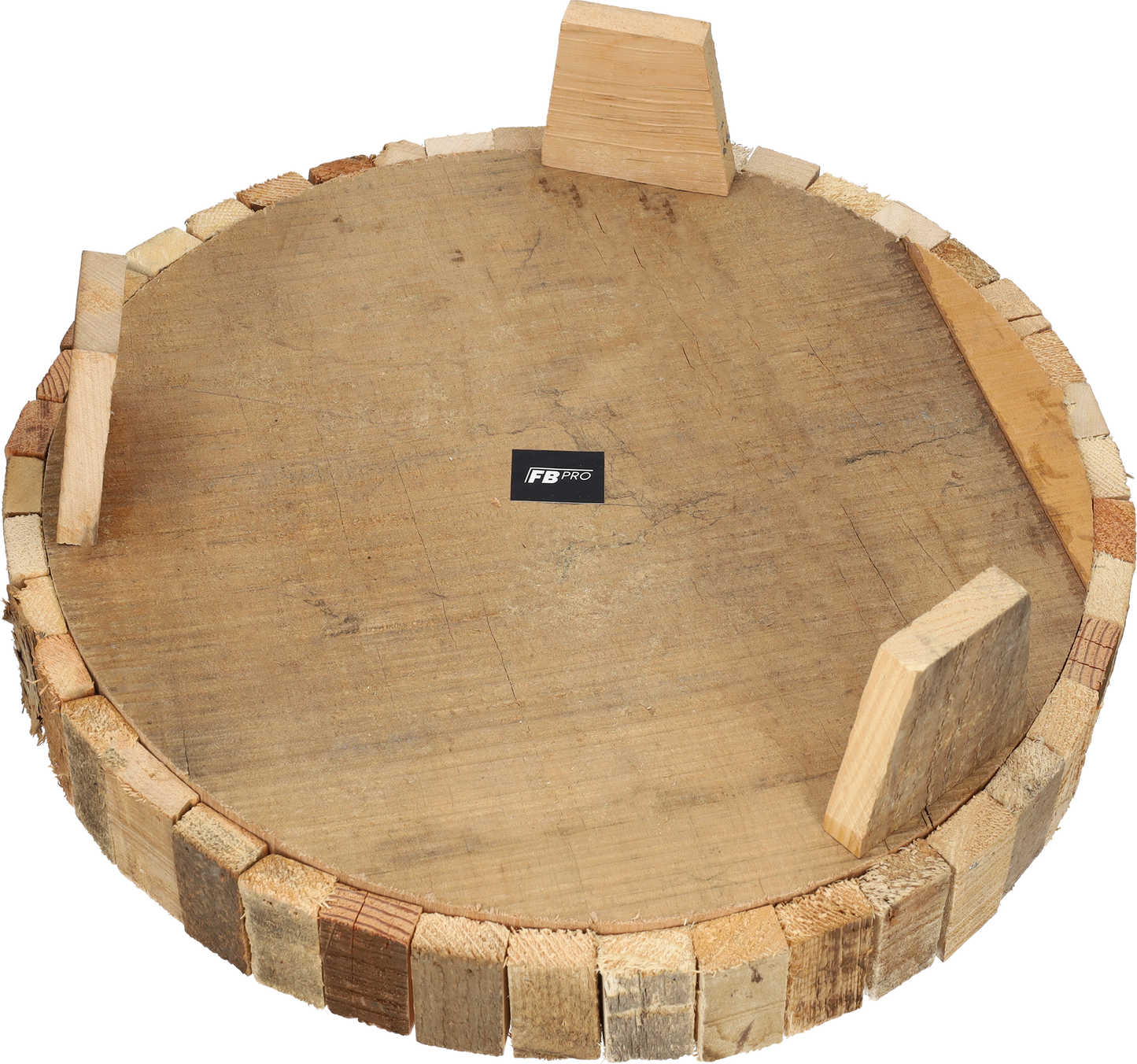 Schaal decoratie - Voor in huis - Gemaakt van hout - Ronde houten schaal van 43cm - Handgemaakt