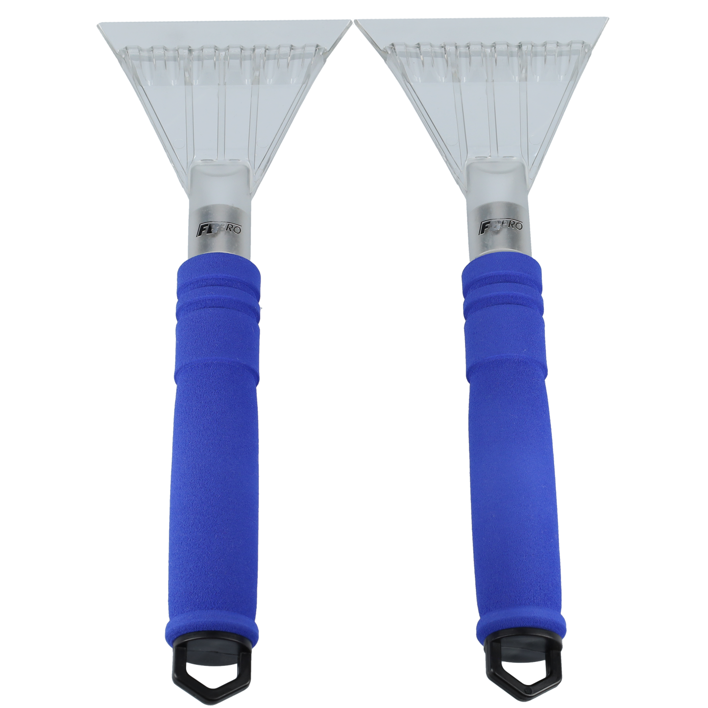 IJskrabber auto - gekleurde krabber - Glaskrabber - Glasschraper - Compact formaat - Past makkelijk in de auto - Set van 2 ijskrabbers - Blauw
