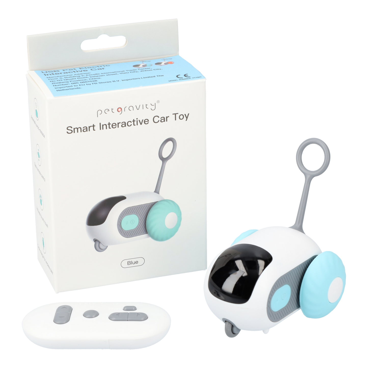Kattenspeelgoed - 2-in-1 speelgoed set - Met bal voor katten - Hét RC Kattenspeeltje elektrisch - Automatisch Rijdend Auto Speelgoed
