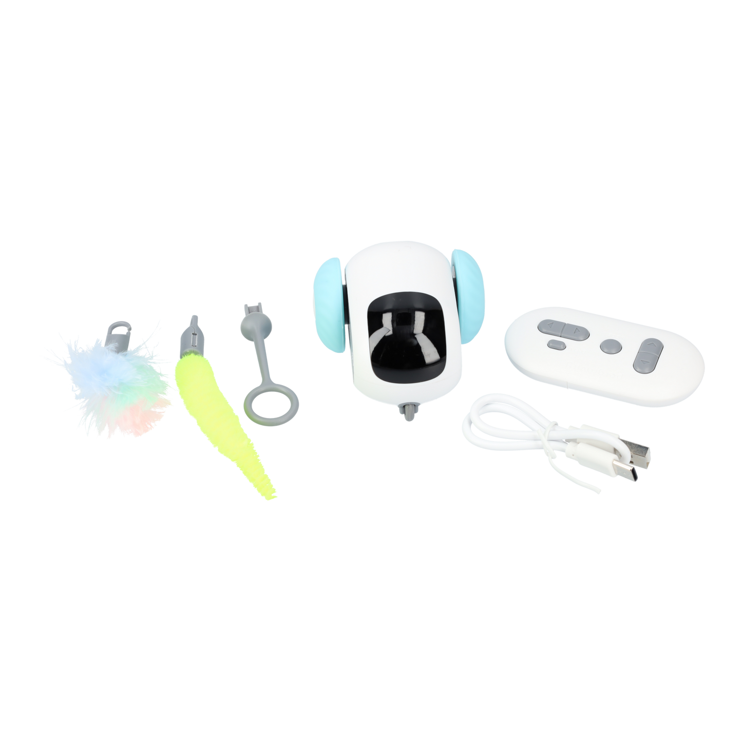 Kattenspeelgoed - 2-in-1 speelgoed set - Met bal voor katten - Hét RC Kattenspeeltje elektrisch - Automatisch Rijdend Auto Speelgoed