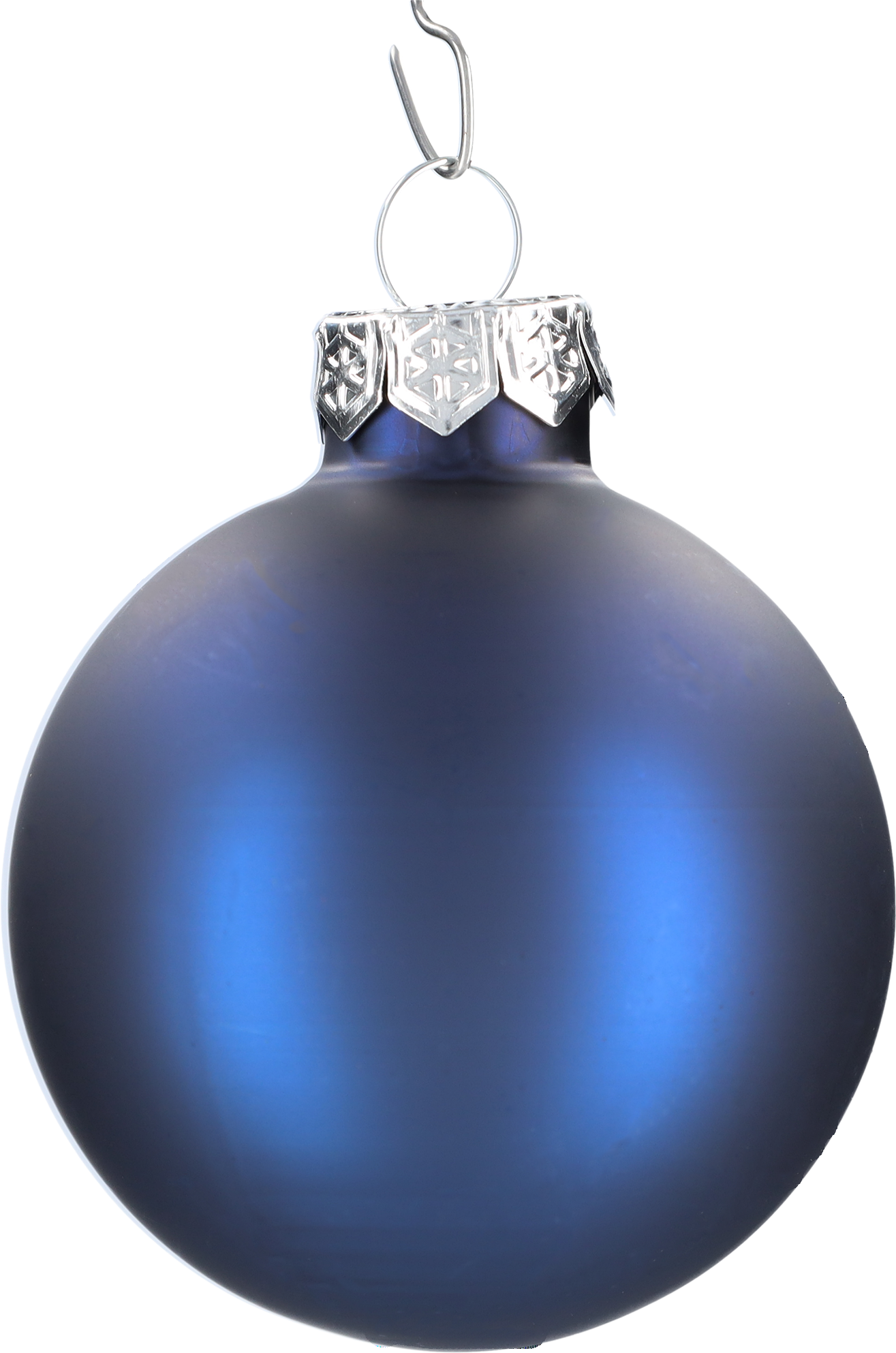 Glazen kerstballen - Set van 36 stuks/60mm - Glas - Night Blue - Blauw/Donkerblauw