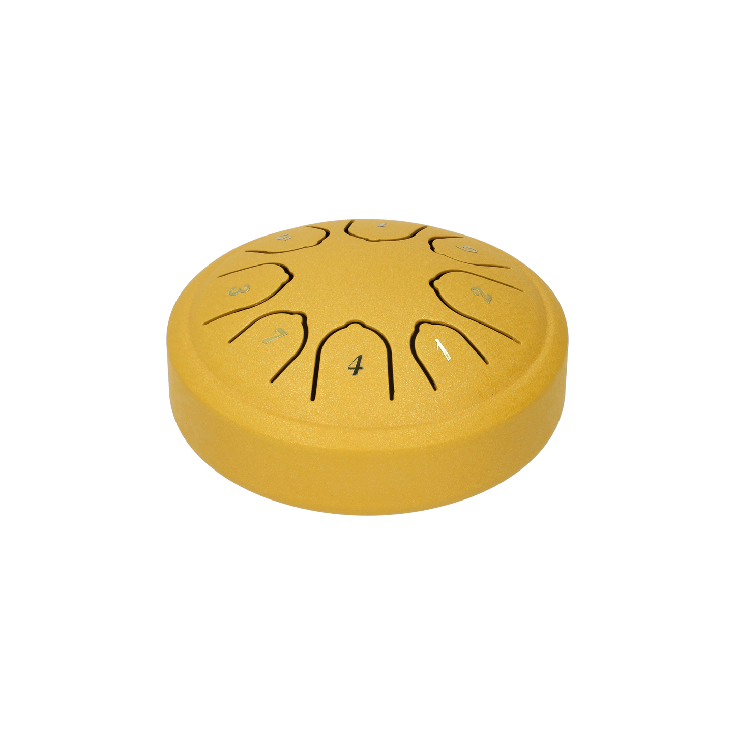 Handpan 4.5 inch, Klankschaal - Met Drumstick - Geel