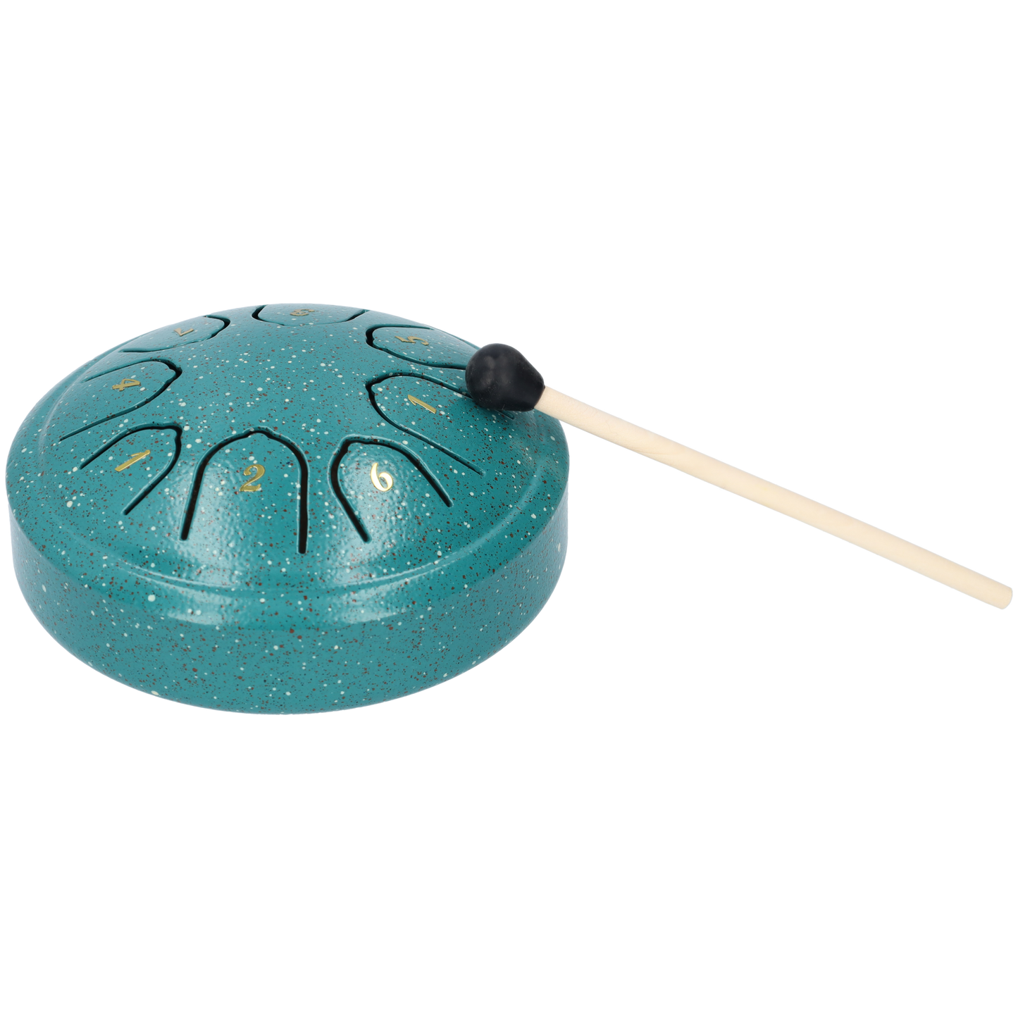 Handpan 4.5 inch, Klankschaal - Met Drumstick - Koraal Blauw