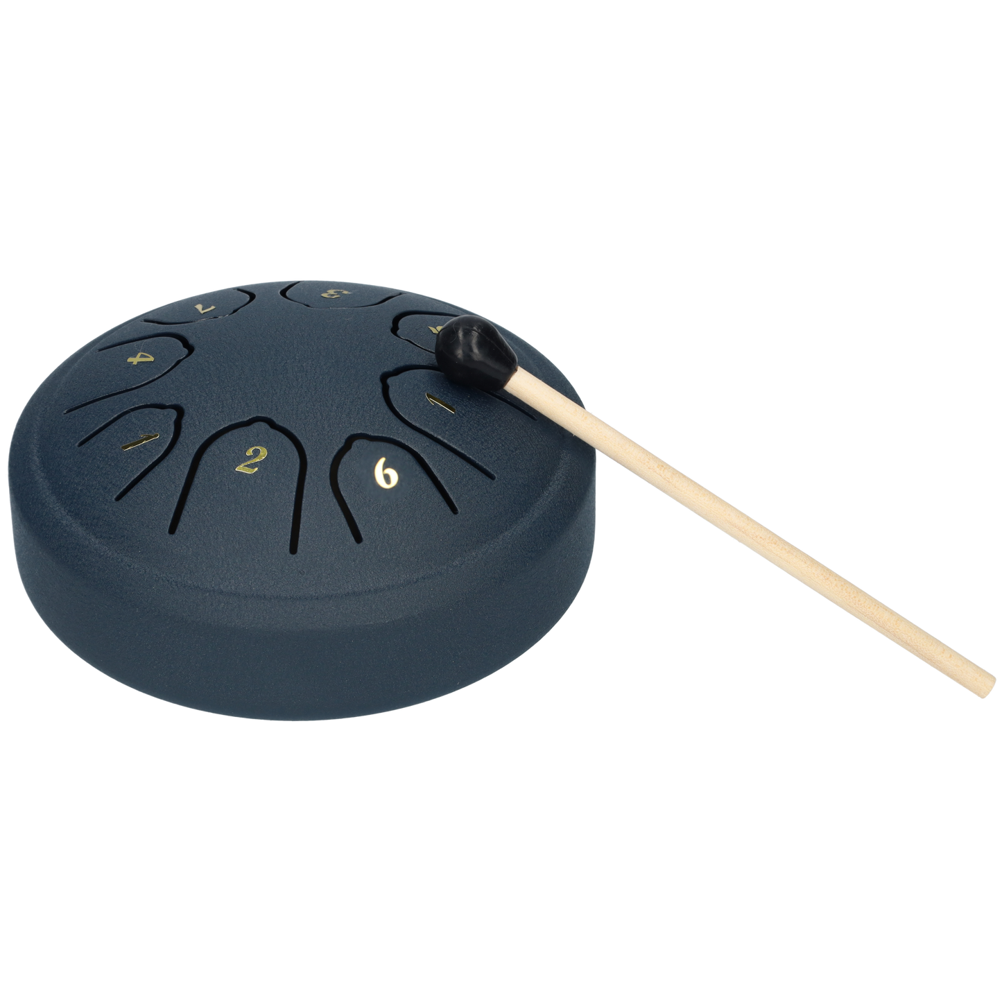 Handpan 4.5 inch, Klankschaal - Met Drumstick - Donkerblauw