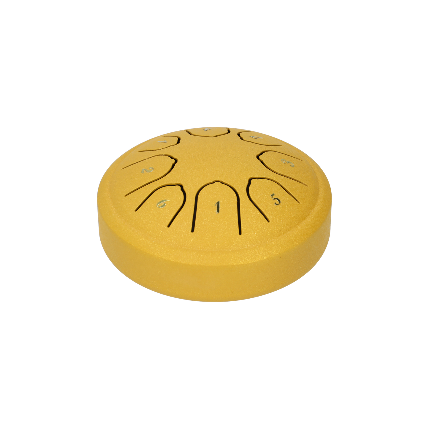 Handpan 4.5 inch, Klankschaal - Met Drumstick - Geel