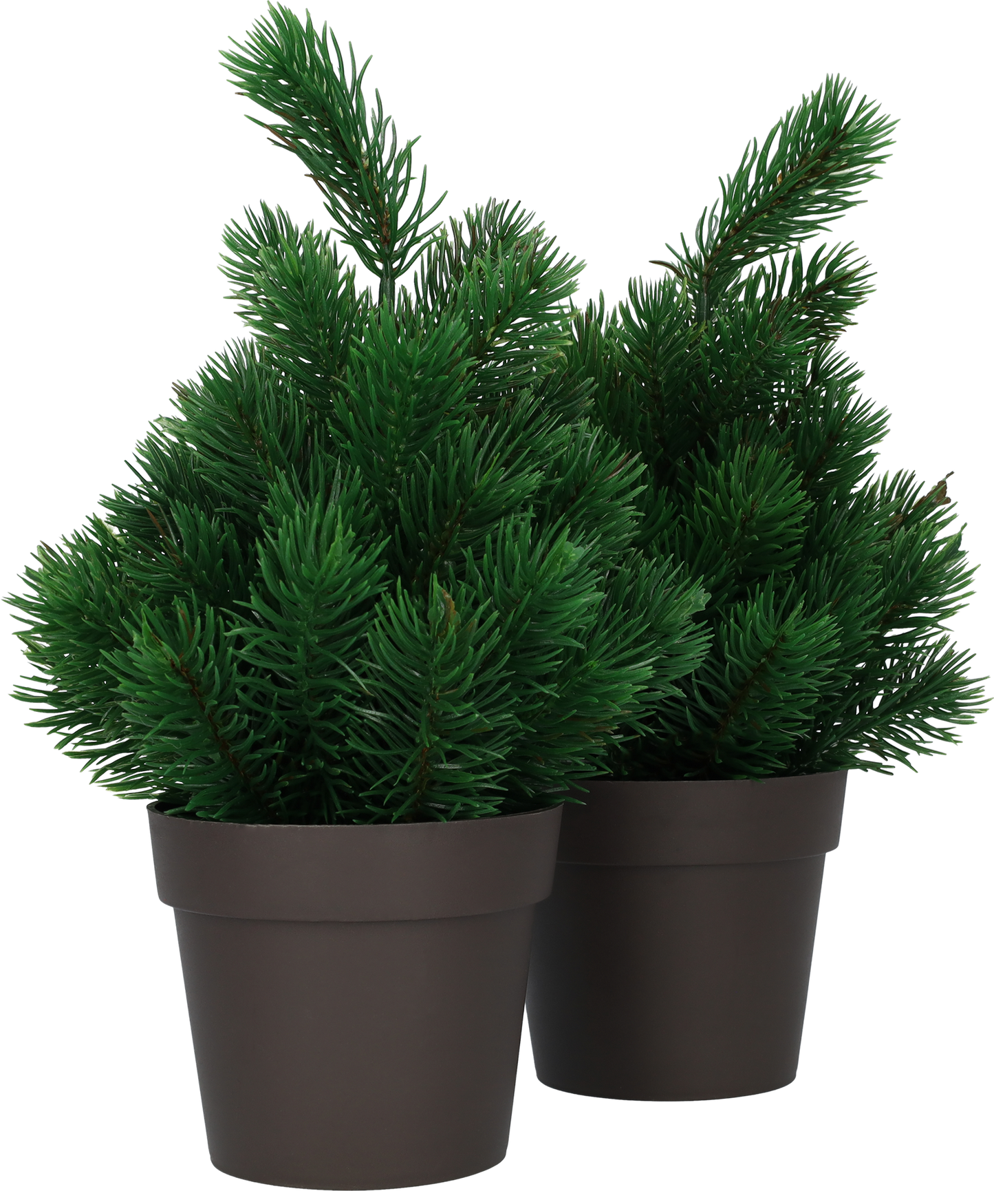 Mini kerstboom - Kerstversiering - Kerstdecoratie voor binnen - Leuk aan te kleden met kerstverlichting - Set van 2 - Leuke sfeermakers in huis