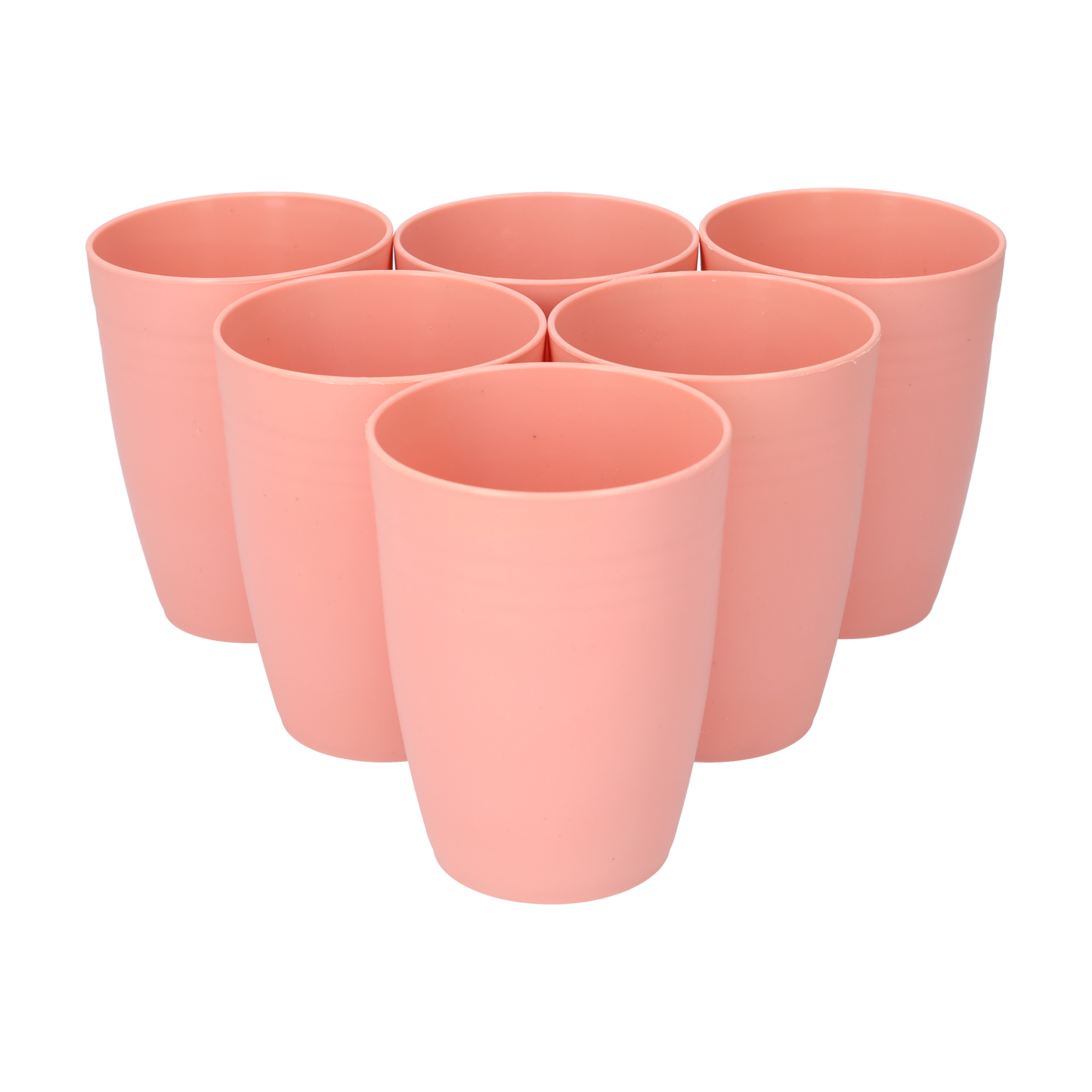 Duurzame Kunststof Drinkbekers van 400ml - Roze Plastic Bekers in Sets van 6