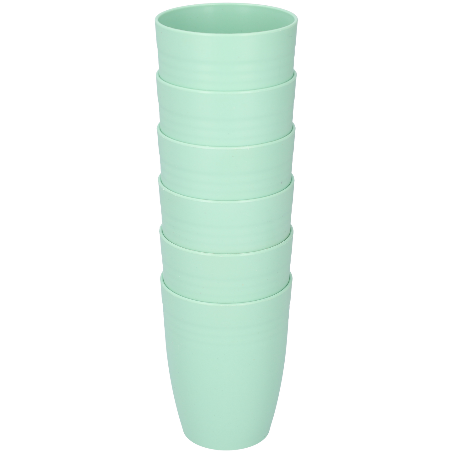 Duurzame Kunststof Drinkbekers van 400ml - Groene Plastic Bekers in Sets van 6