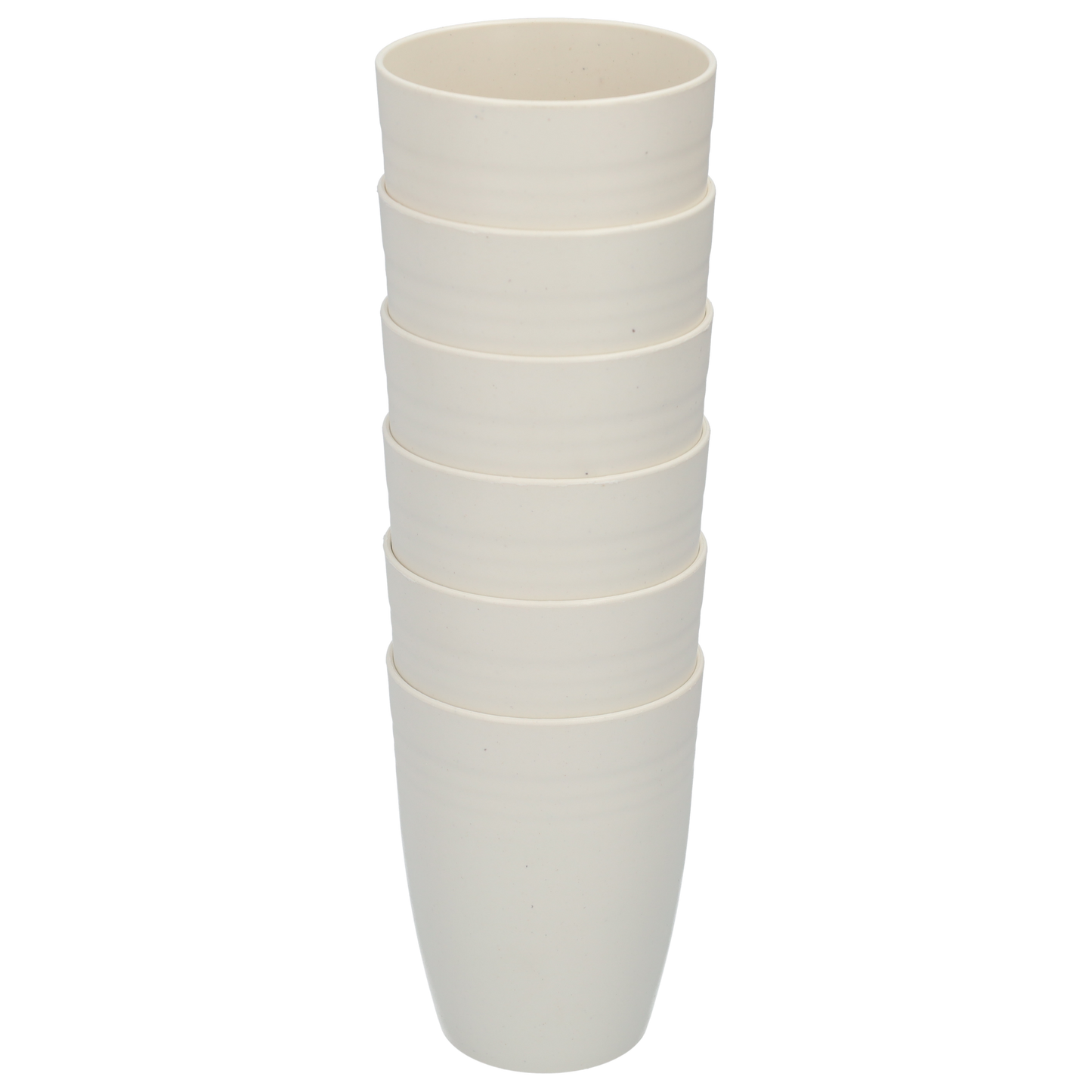 Duurzame Kunststof Drinkbekers van 400ml - Witte Plastic Bekers in Sets van 6