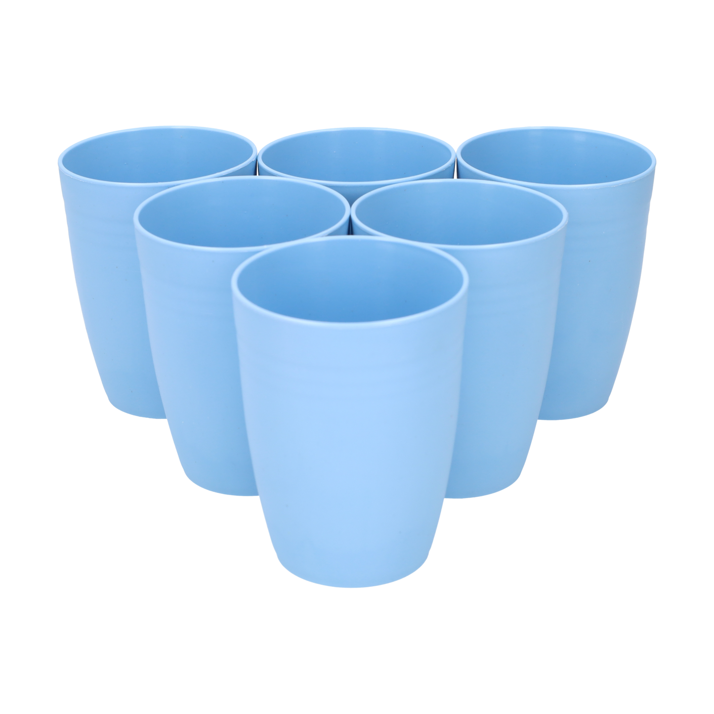 Duurzame Kunststof Drinkbekers van 400ml - Blauwe Plastic Bekers in Sets van 6
