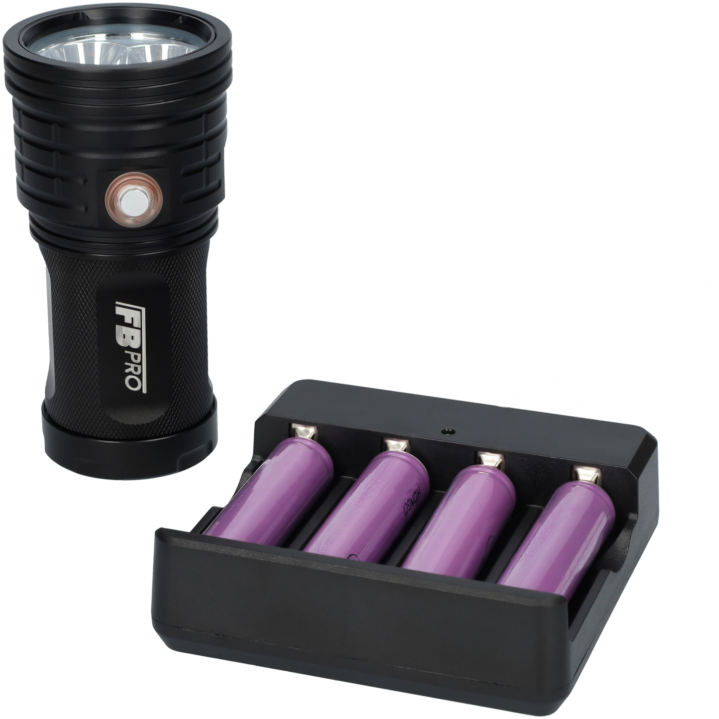 LED Zaklamp - Militaire zaklamp - 2000 lumen - Zwart