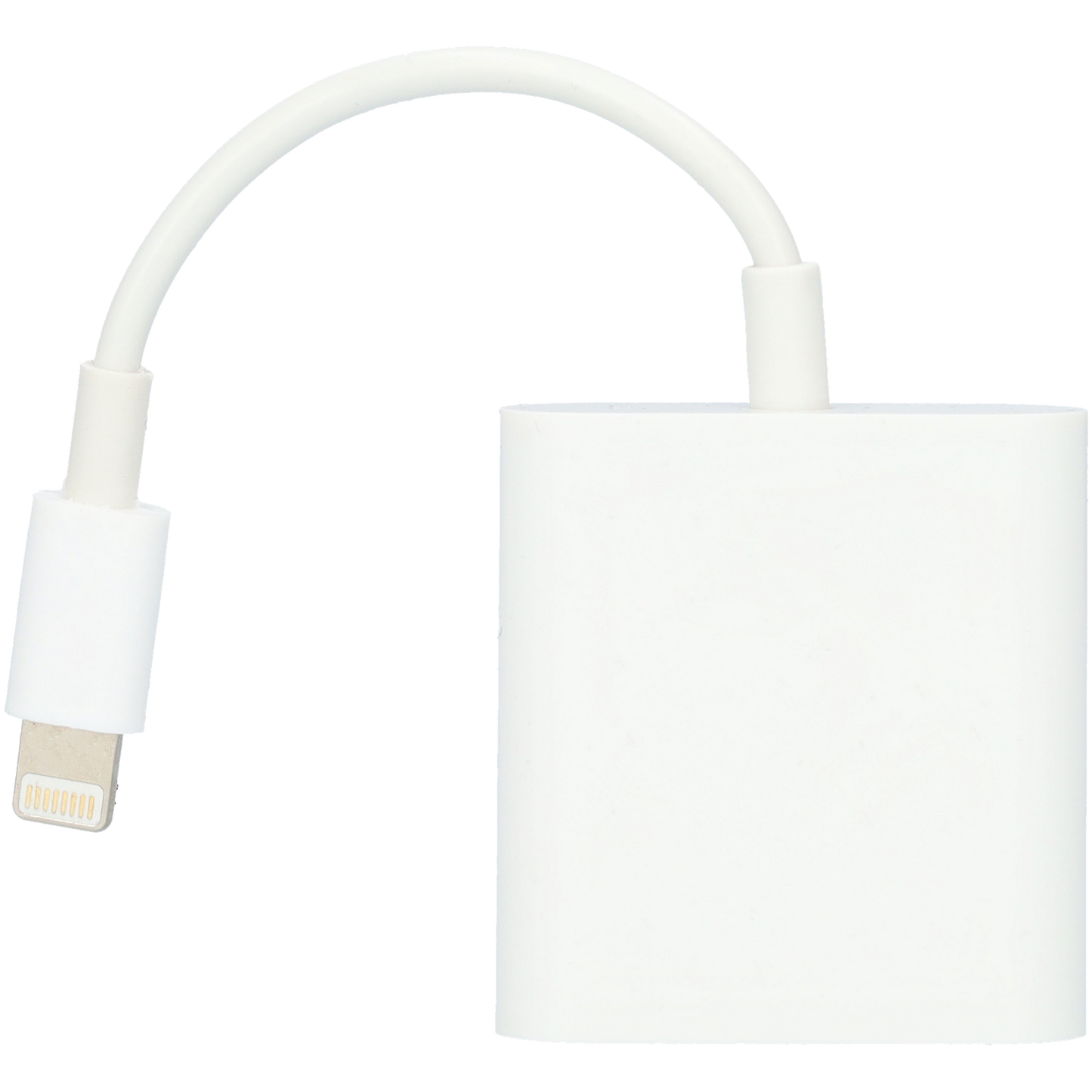 SD kaart lezer - SD card reader - Lightning cable - Compact formaat - Ook voor Micro SD - Wit