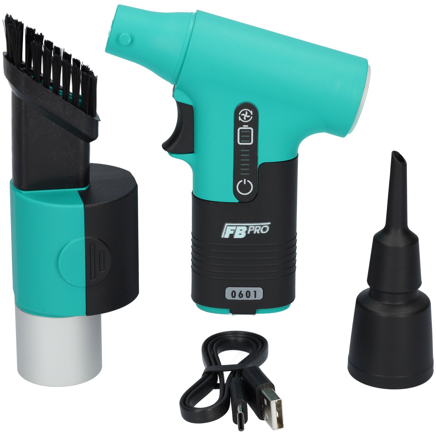 FBT170 - Electrische turbo fan - Ventilator - Jet fan - Blaas pistool - Oplaadbaar - Verschillende snelheden - Blauw