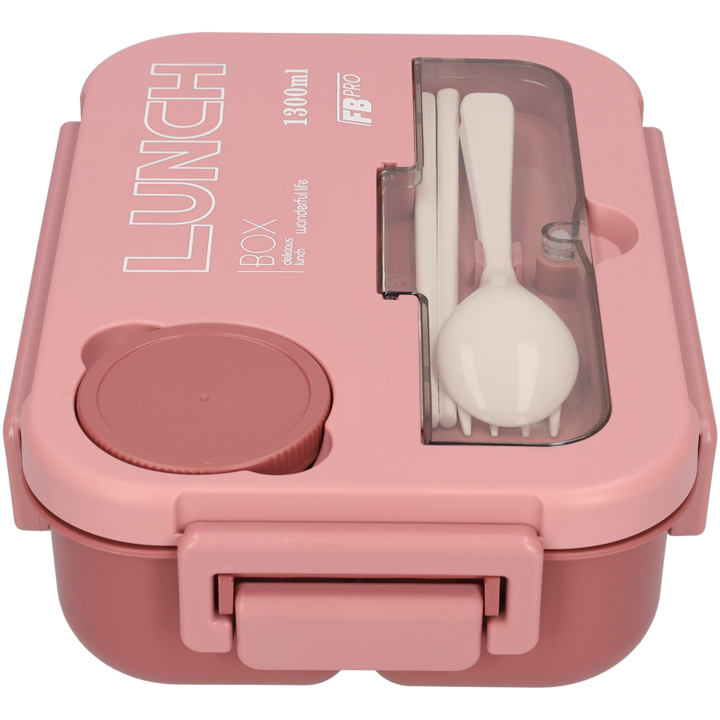 Mooie Lunchbox - BPA vrij - Bentobox - Ook te gebruiken als broodtrommel - Roze - 1300ml