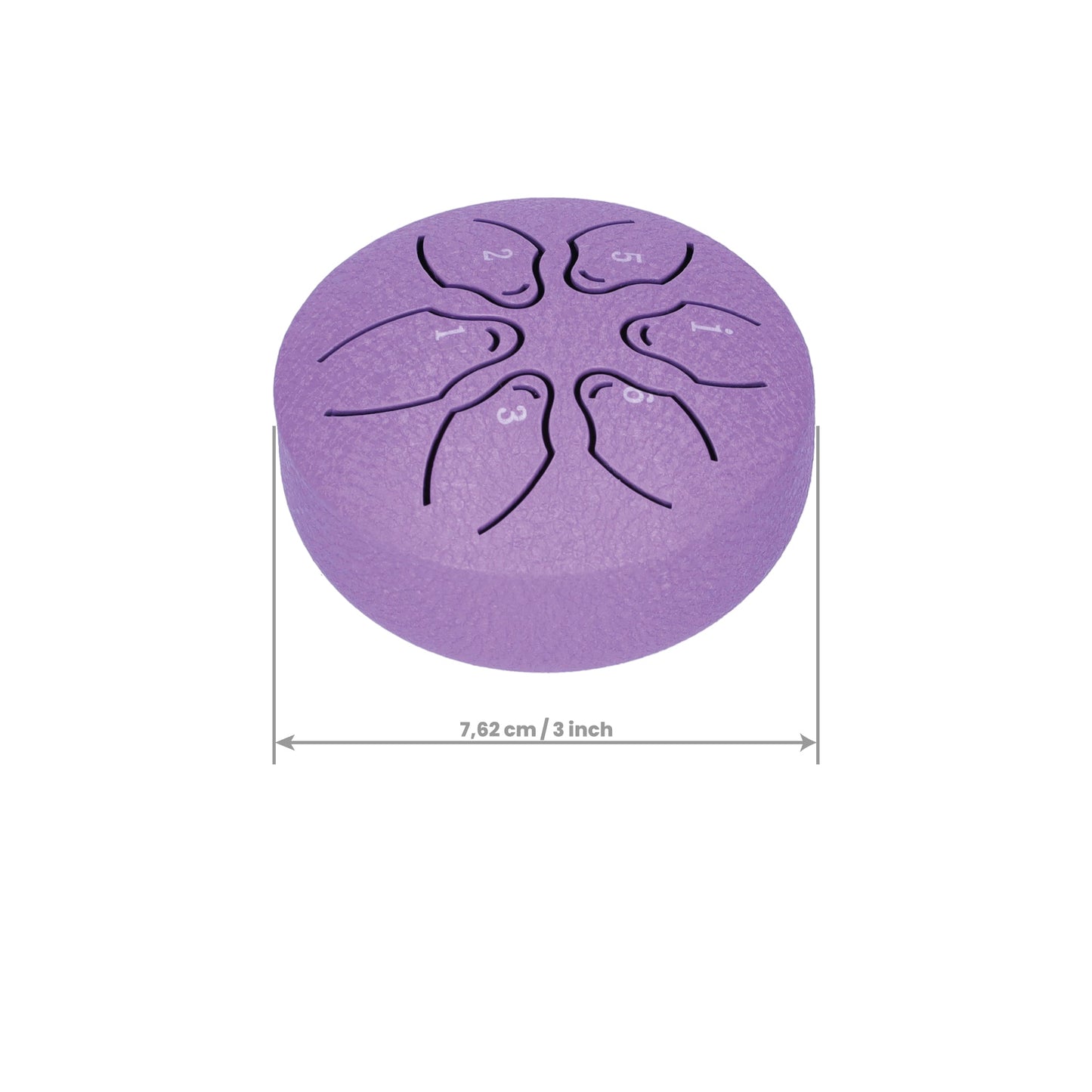 Handpan, Klankschaal, Handpan Drum, Regen Drum,t - Met Drumstick - Paars - 3 Inch