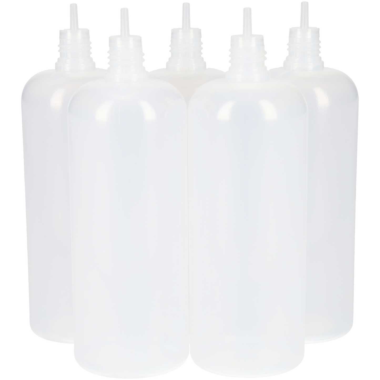 E sigaret flesjes - Vloeistof flessen voor vape met compact formaat - 200ml - 5 stuks - LDPE kunststof - Doorzichtig