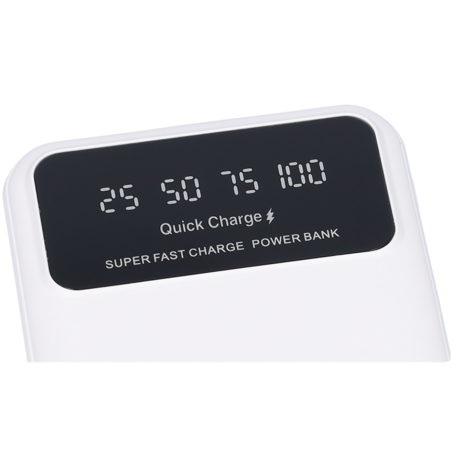 Powerbank 10000mAh - Snellader - Oplaadbescherming - 2x USB en 1x USB-C oplaadport - Wit