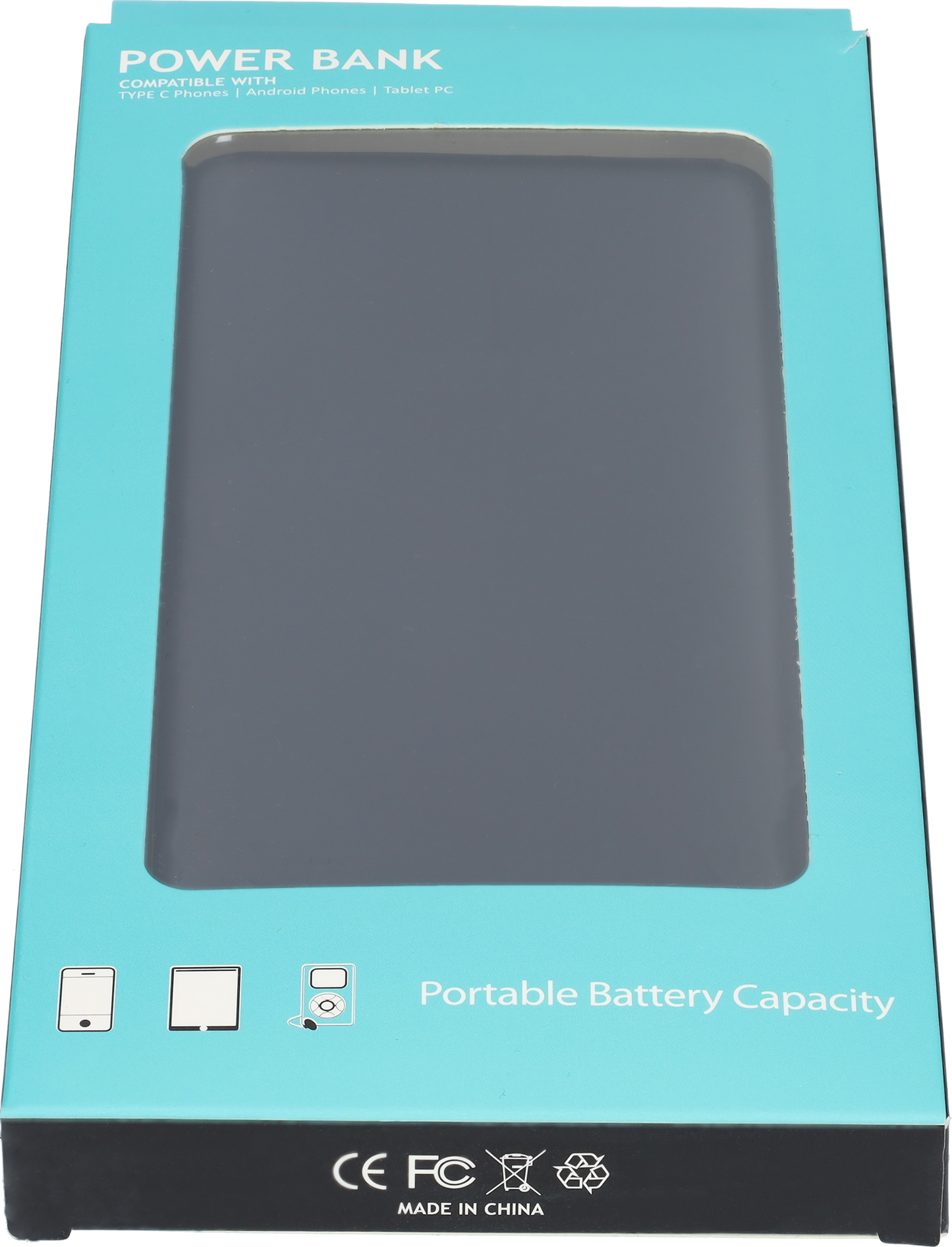Powerbank - Snellader - Fast charger - LED Batterij display - 2-in-1 - 5000mAh - In- en output van 5V - Zwart
