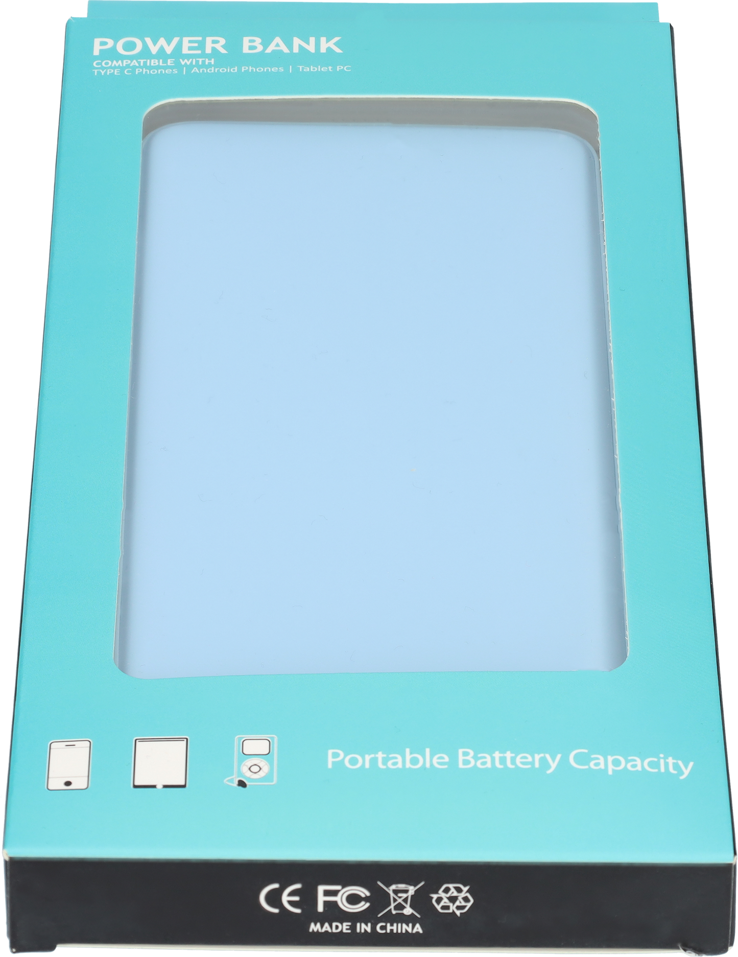 Powerbank - Snellader - Fast charger - LED Batterij display - 2-in-1 - 5000mAh - In- en output van 5V - Blauw