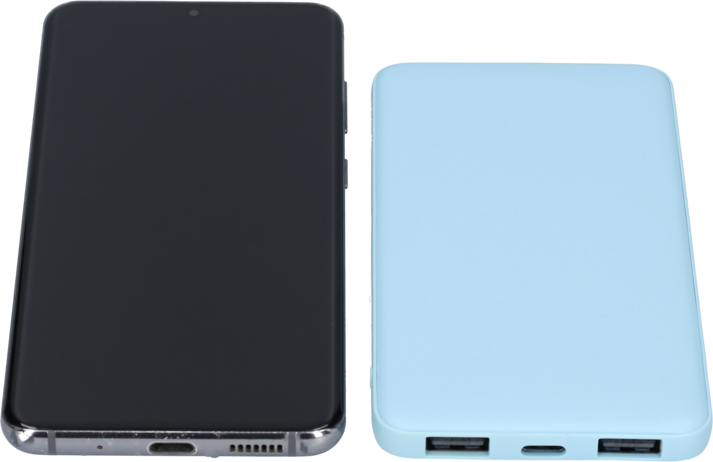 Powerbank - Snellader - Fast charger - LED Batterij display - 2-in-1 - 5000mAh - In- en output van 5V - Blauw