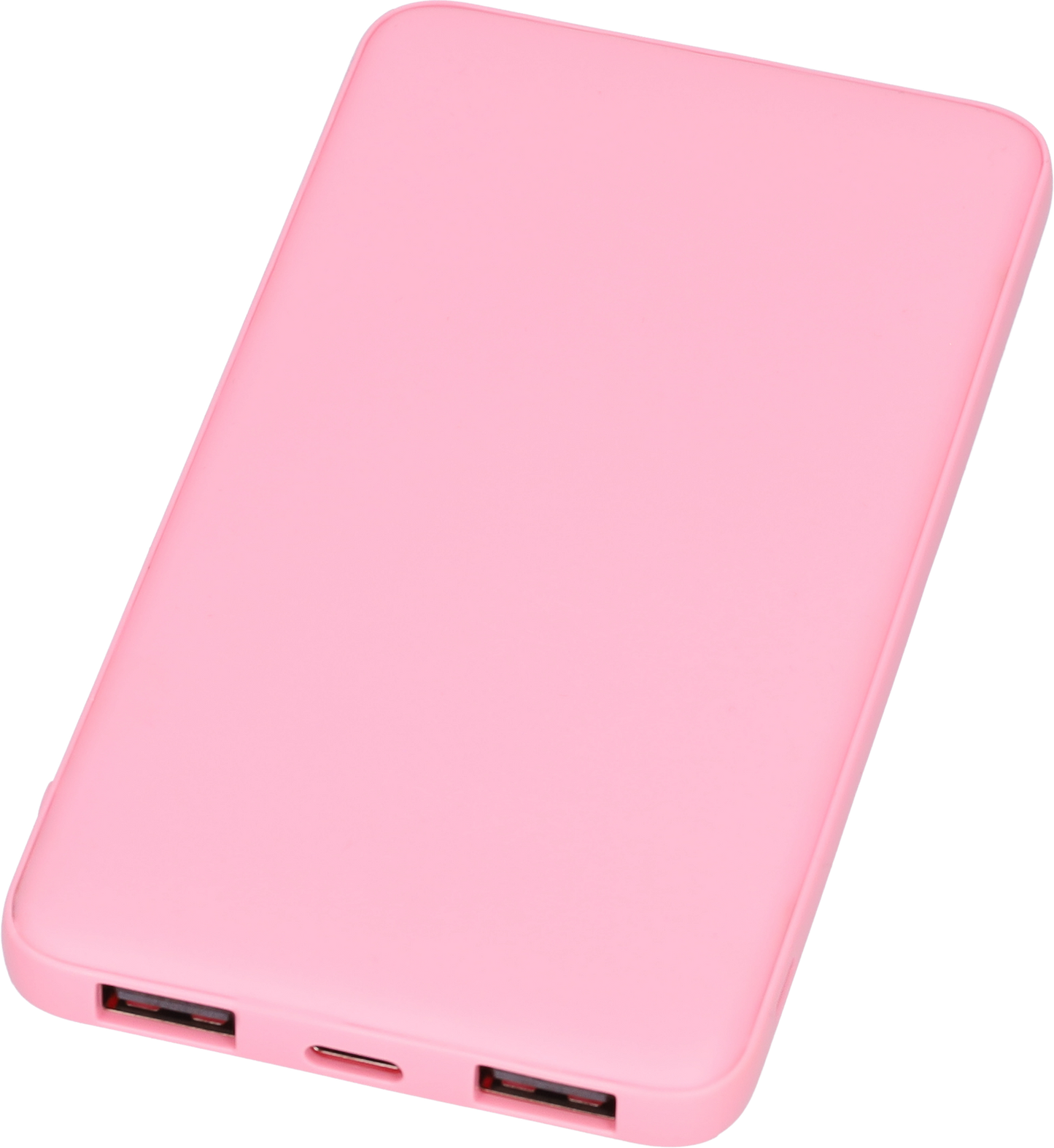 Powerbank - Snellader - Fast charger - LED Batterij display - 2-in-1 - 5000mAh - In- en output van 5V - Roze