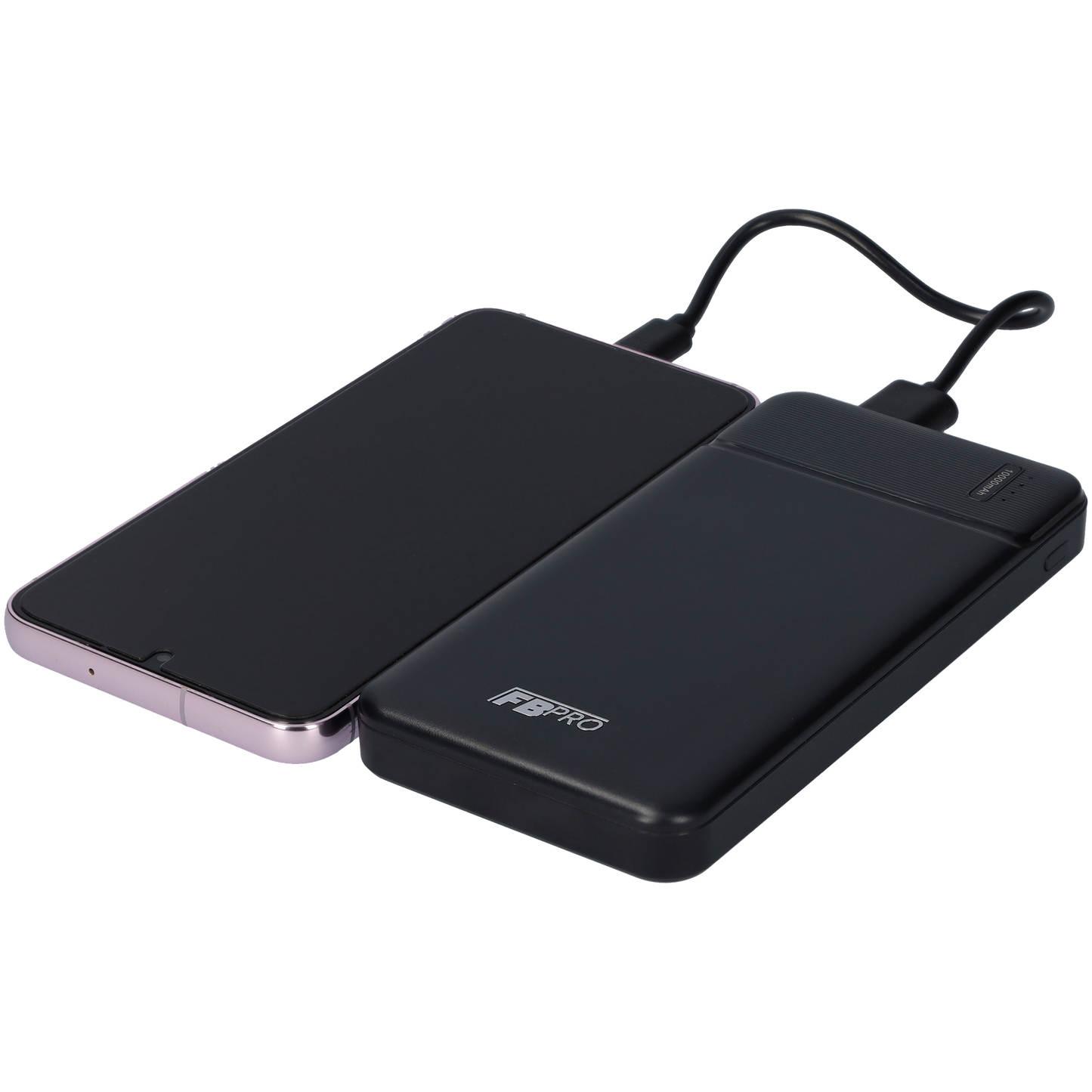 Powerbank 10.000 mAh - Oplader van 10,5 Watts - 2x USB-A, 1x USB-C, 1x Micro USB - Met LED lamp display - Zwart