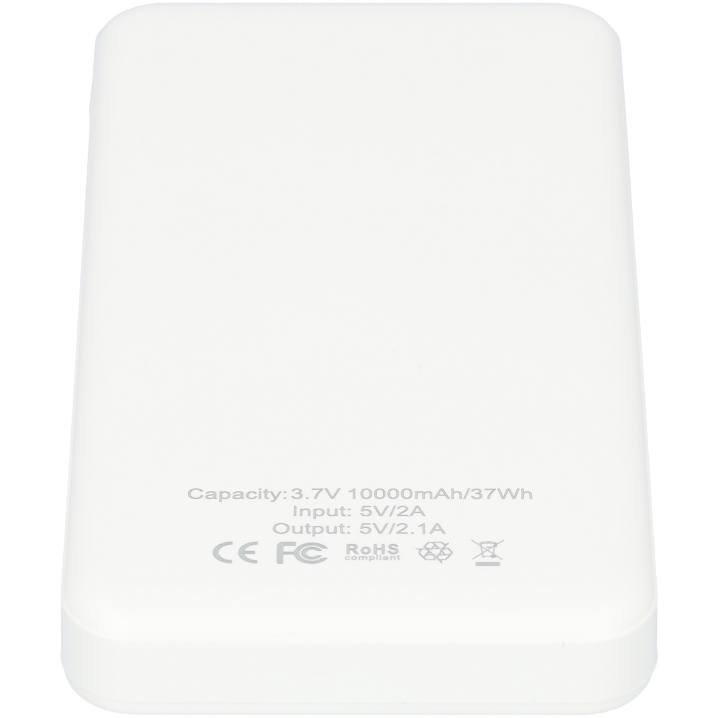 Powerbank 10.000 mAh - Oplader van 10,5 Watts - 2x USB-A, 1x USB-C, 1x Micro USB - Met LED lamp display - Wit