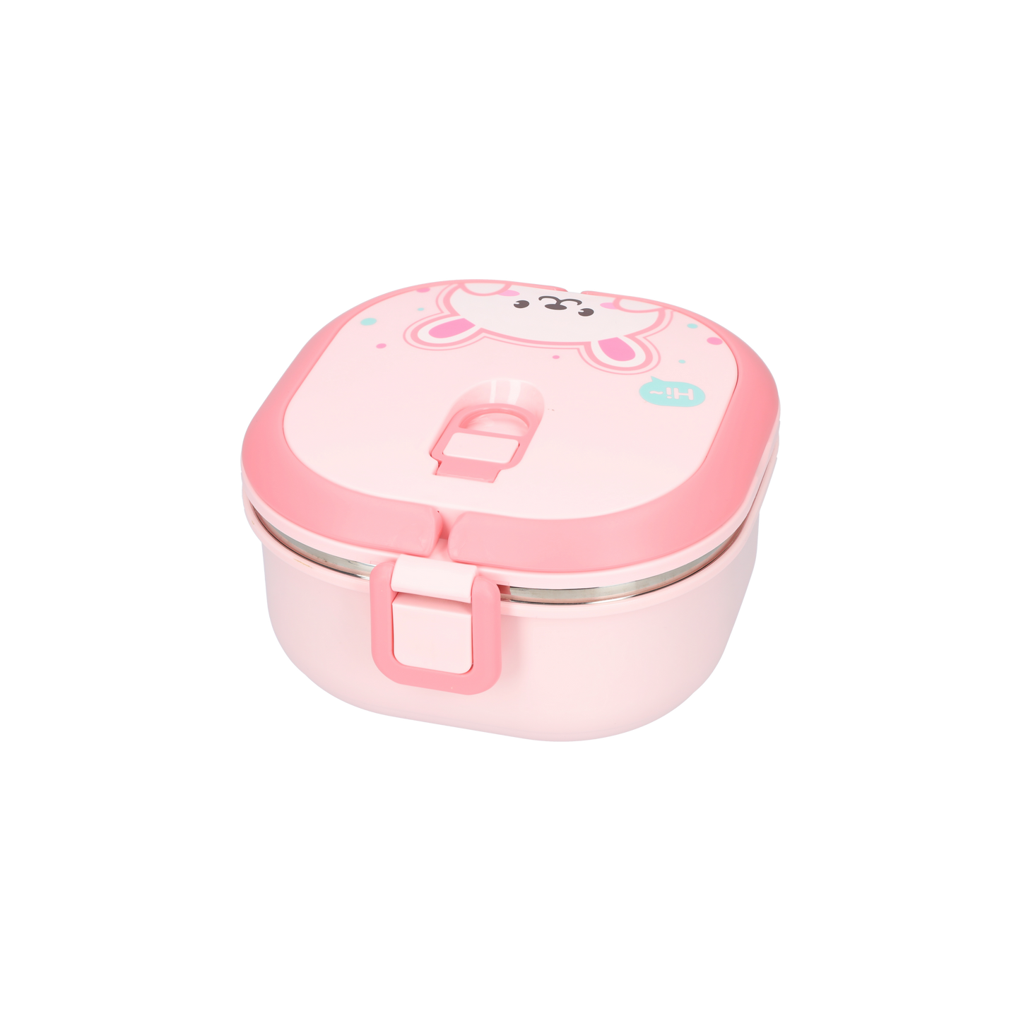 Schattige lunchbox met lepel - Luchtdicht en lekvrij - Lunchbox 700ml