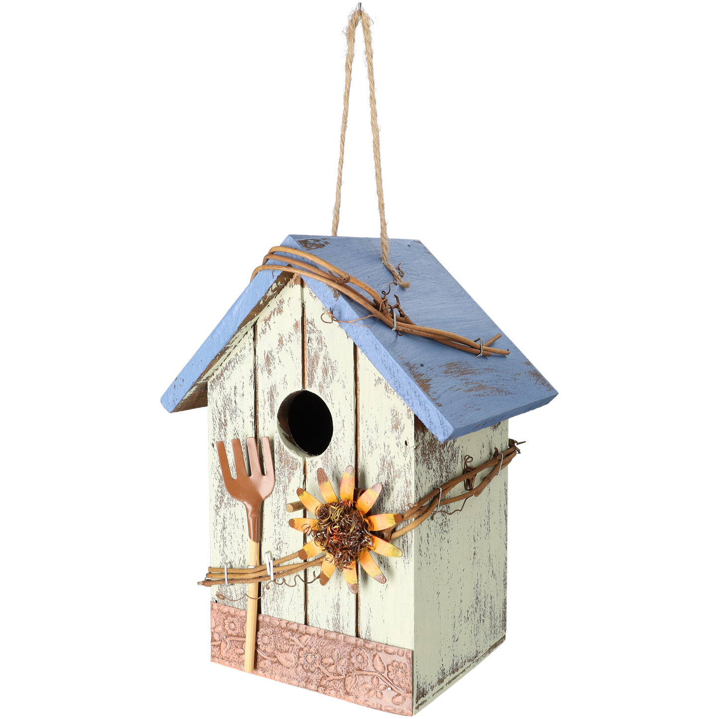Vogelhuisje - Schattig vogelhuis voor vogels - Nestkastje - Lichtblauw & Blauw