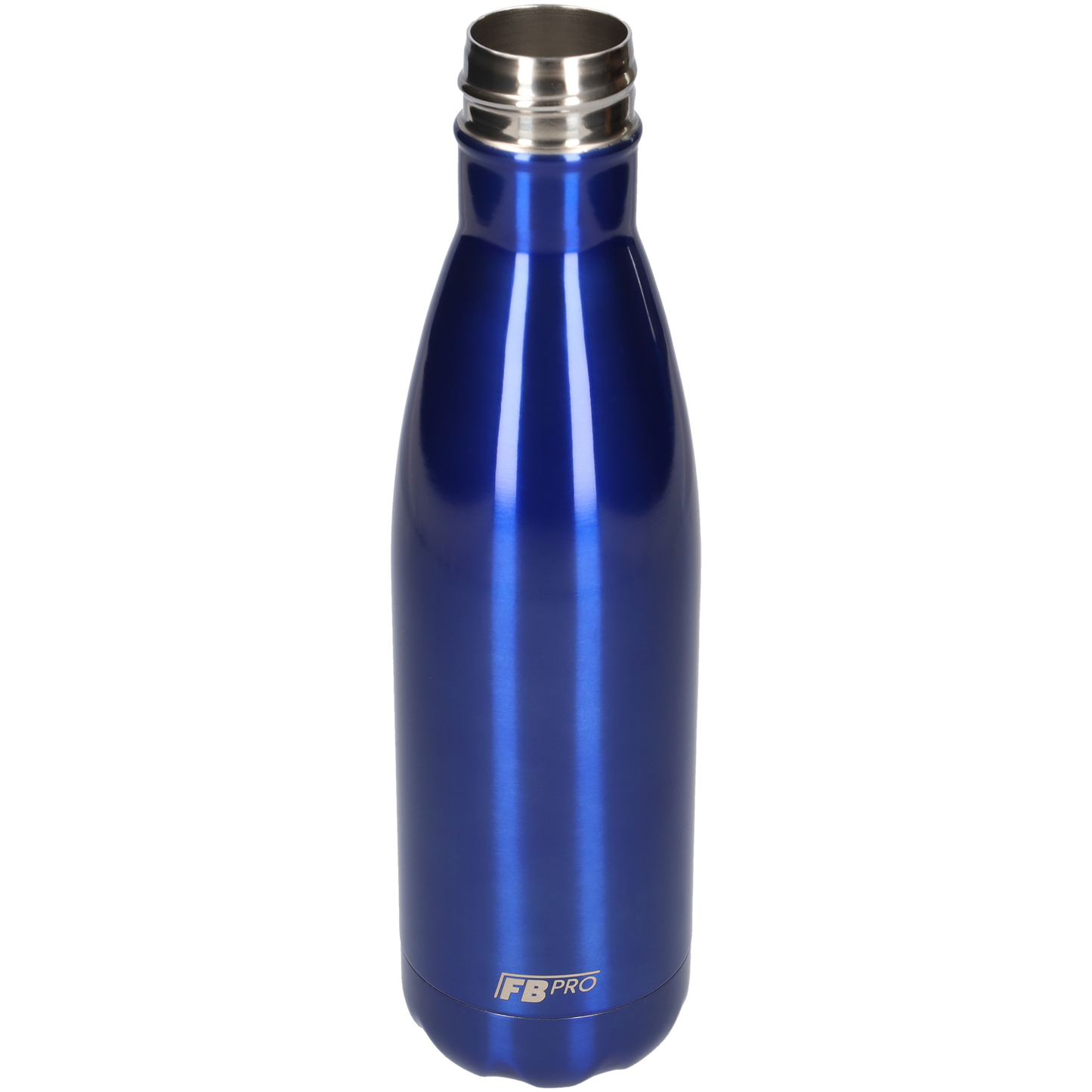 FBFS17 Thermosfles, Drinkfles, Waterfles - Dubbelwandig - 500ml - Sapphire Blue - Glanzend Blauw