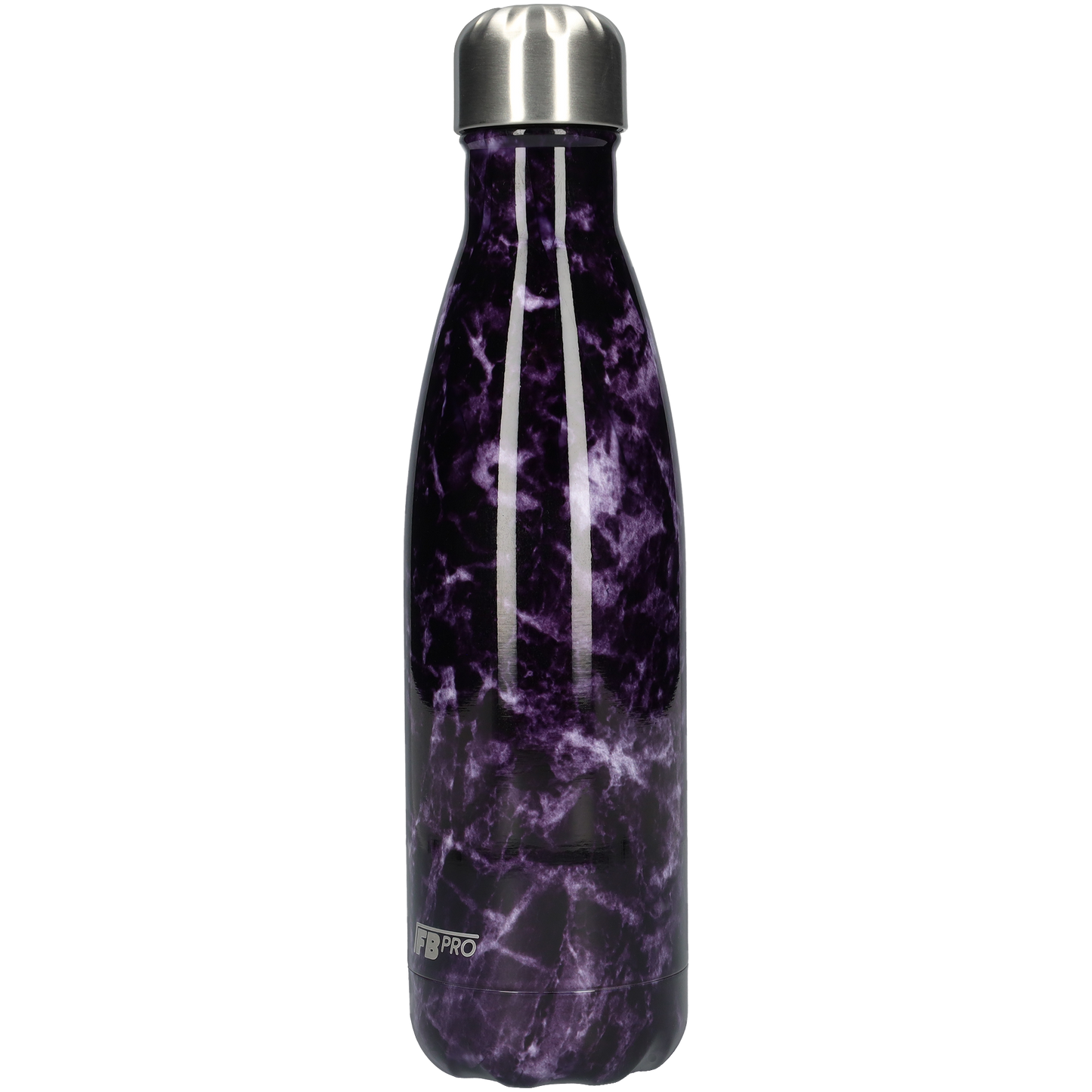 FBFS26, Thermosfles, Drinkfles, Waterfles - 500ml - Purple Storm Marble - Paarse Storm Marmer